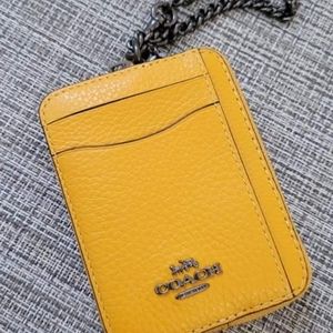 Coach zip card case